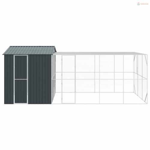 Madár kalitka Antracit 635 x 304 x 247 cm Horganyzott acél