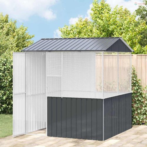 Madár kalitka Antracit 215 x 209 x 230 cm Horganyzott acél