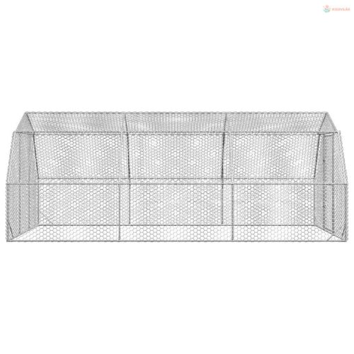 Csirkefuttató 2,5x6x2,25 m horganyzott acél