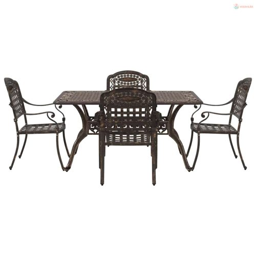 Kert étkező szett 5 pcs Bronz Alumínium