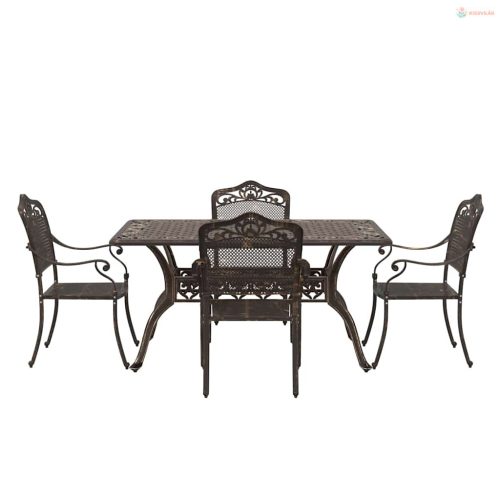 Kert étkező szett 5 pcs Bronz Alumínium