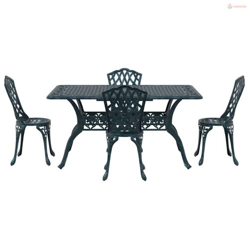 Kert étkező szett 5 pcs Zöld Alumínium