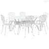 Kert étkező szett 7 pcs Fehér Alumínium