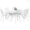 Kert étkező szett 7 pcs Fehér Alumínium