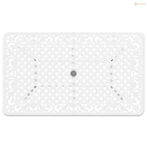 Kert étkező szett 7 pcs Fehér Alumínium