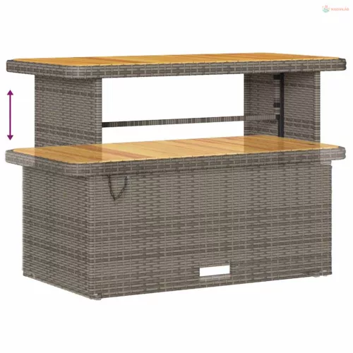 Kerti Kanapé Szett párnával tárolóval párnával 13 pcs Szürke