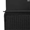 Kerti Kanapé Szett párnával tárolóval 13 pcs Fekete
