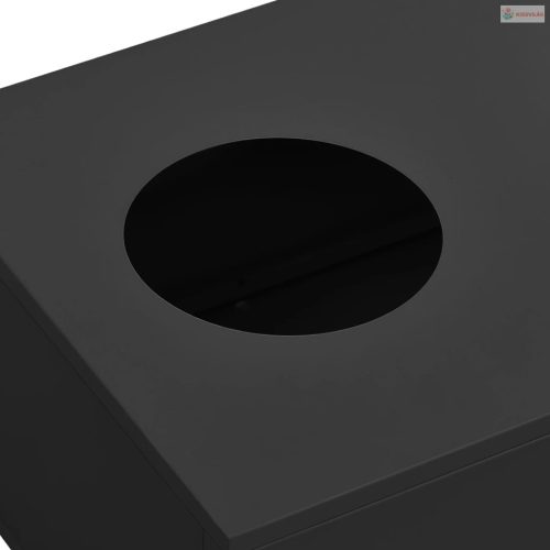 Antracitszürke acél irodai virágláda 90 x 40 x 23 cm