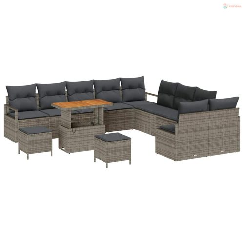 Kerti Kanapé Szett párnával tárolóval 13 pcs Szürke