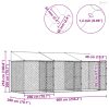 Kutya ketrec tetővel Ezüst 600 x 200 x 256 cm Acél és PE