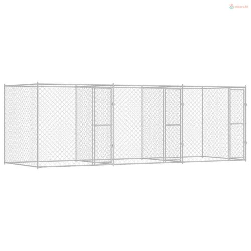 Kutyaketrec Ezüst 600 x 200 x 200 cm Horganyzott acél