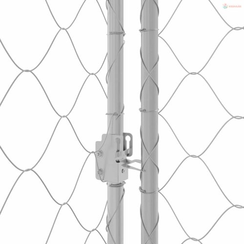 Kutyaketrec Ezüst 600 x 200 x 200 cm Horganyzott acél