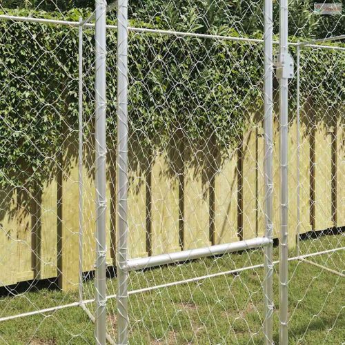 Kutyaketrec Ezüst 800 x 200 x 200 cm Horganyzott acél