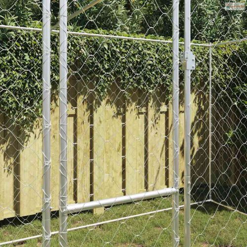 Kutyaketrec Ezüst 400 x 200 x 200 cm Horganyzott acél