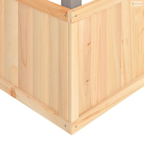 Sötétszürke tömörfa fenyőfa kültéri játszószett