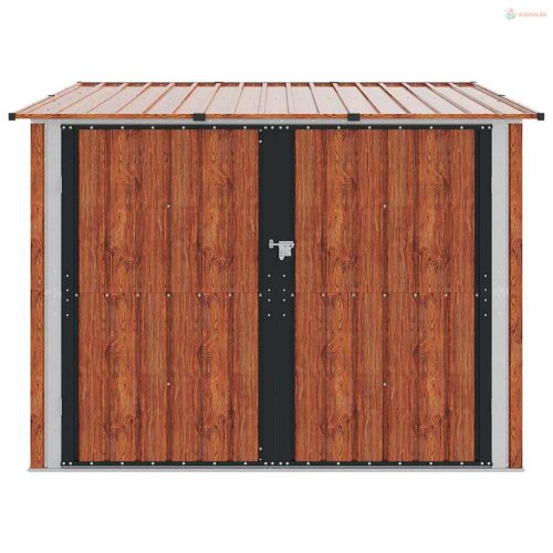 Bicikli Sátor 3 pcs Barna 216 x 207 x 158 cm Fém