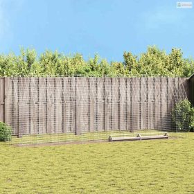   Csirkeketrec 2 pcs Ezüst 600 x 100 x 210 cm Horganyzott acél