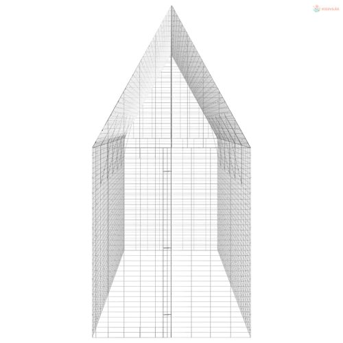 Csirkeketrec 2 pcs Ezüst 600 x 100 x 210 cm Horganyzott acél