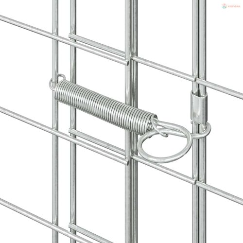 Csirkeketrec 2 pcs Ezüst 600 x 100 x 210 cm Horganyzott acél