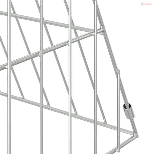 Csirkeketrec Ezüst 110 x 55 x 55 cm Horganyzott acél