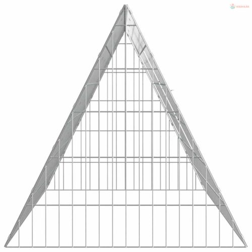 Csirkeketrec Ezüst 215 x 55 x 55 cm Horganyzott acél