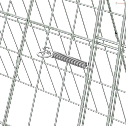 Csirkeketrec Ezüst 215 x 55 x 55 cm Horganyzott acél