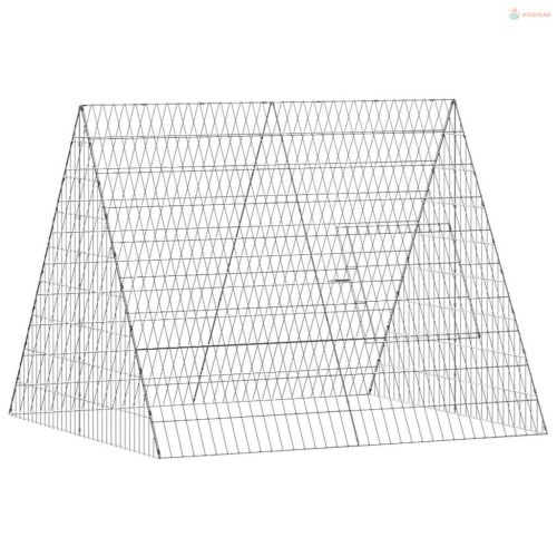 Csirkeketrec Ezüst 110 x 100 x 85 cm Horganyzott acél