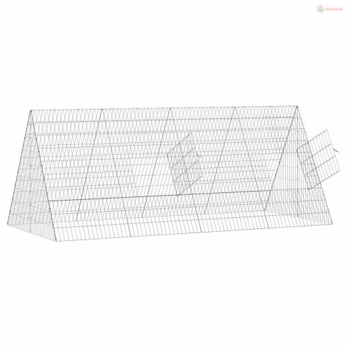Csirkeketrec Ezüst 215 x 100 x 85 cm Horganyzott acél