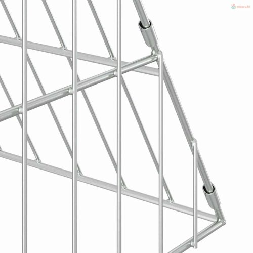 Csirkeketrec Ezüst 215 x 100 x 85 cm Horganyzott acél