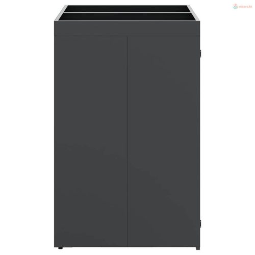 Gurulós kuka tároló 2 kukához Antracit 136 x 77,5 x 121,5 cm