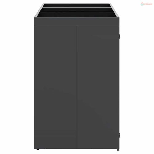 Gurulós kuka tároló 3 kukához Antracit 204 x 77,5 x 121,5 cm