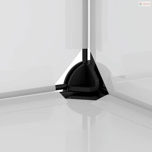 Átlátszó polipropilén és acél kisállatketrec 142 x 74 x 93 cm