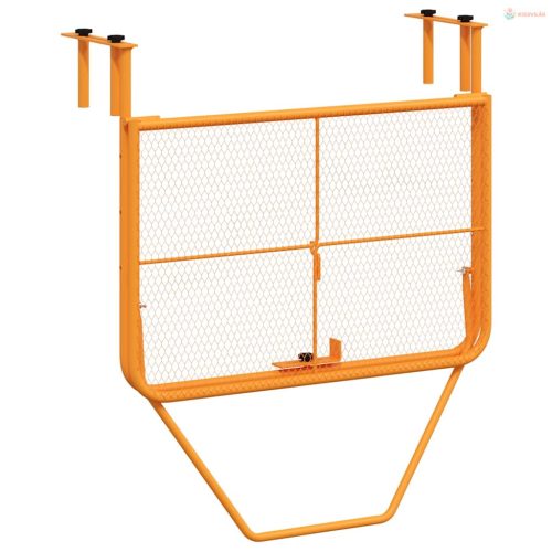 Sárga acél erkélyasztal 60 x 40 cm