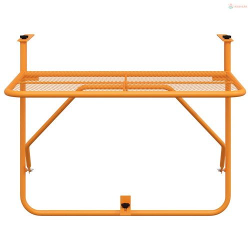 Sárga acél erkélyasztal 60 x 40 cm