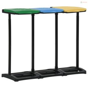   Többszínű polipropilén szemetesállványok fedéllel 240-330 L