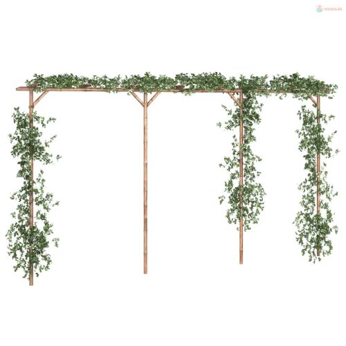 Bambusz pergola 385 x 40 x 205 cm