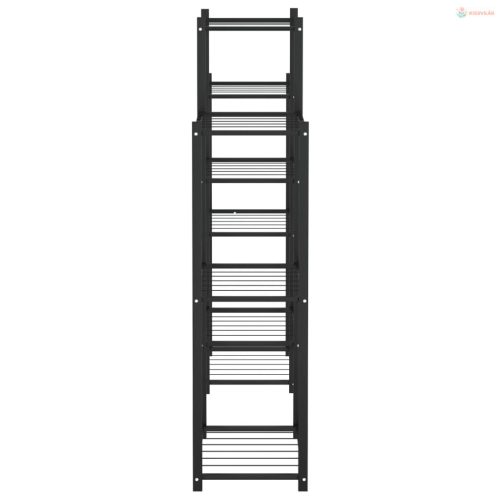 Fekete vas virágtartó állvány 83 x 25 x 100 cm