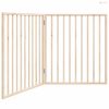 Összecsukható kutyakapu 2 panellel, nyárfa, 160 cm