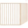 Összecsukható kutyakapu 2 panellel, nyárfa, 160 cm