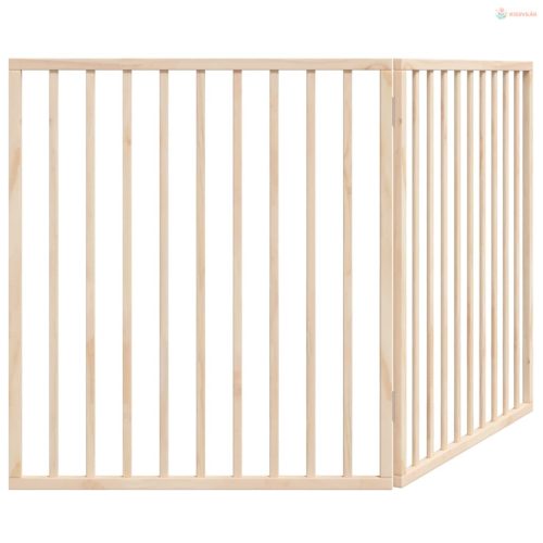 Összecsukható kutyakapu 2 panellel, nyárfa, 160 cm