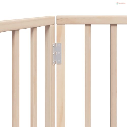 Összecsukható kutyakapu 2 panellel, nyárfa, 160 cm