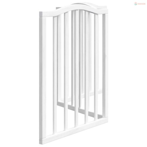 Fehér nyárfa 3 paneles összecsukható kutyakapu 150 cm