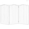 Fehér nyárfa 3 paneles összecsukható kutyakapu 150 cm