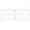 Fehér nyárfa 2 paneles összecsukható kutyakapu 160 cm