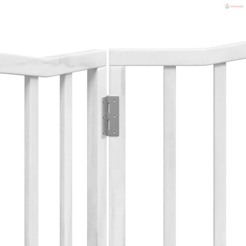Fehér nyárfa 2 paneles összecsukható kutyakapu 160 cm