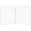 Fehér nyárfa 2 paneles összecsukható kutyakapu 160 cm