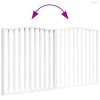 Fehér nyárfa 2 paneles összecsukható kutyakapu 160 cm