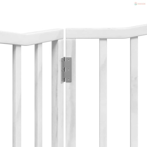 Fehér nyárfa 2 paneles összecsukható kutyakapu 160 cm