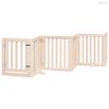 Összecsukható ajtós kutyakapu 6 panellel, 300 cm, nyárfa