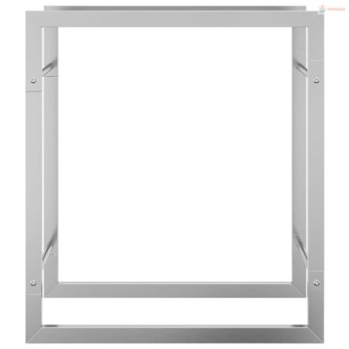 Rozsdamentes acél tűzifatároló 50 x 28 x 56 cm